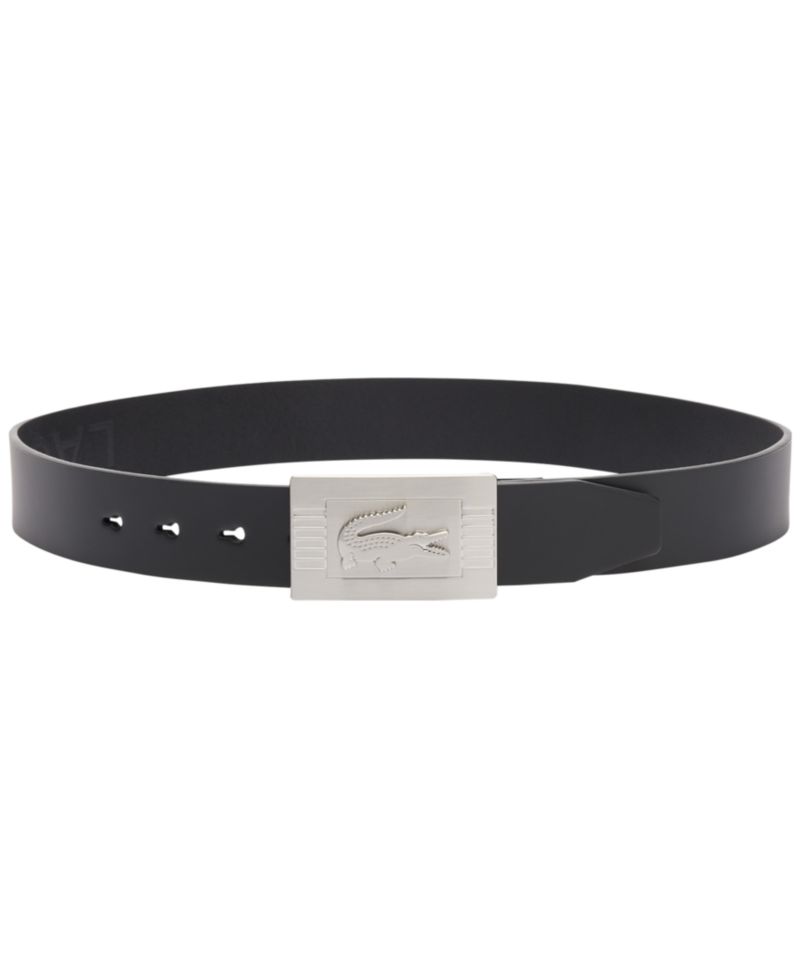 Men's Leather Debossed Logo Belt