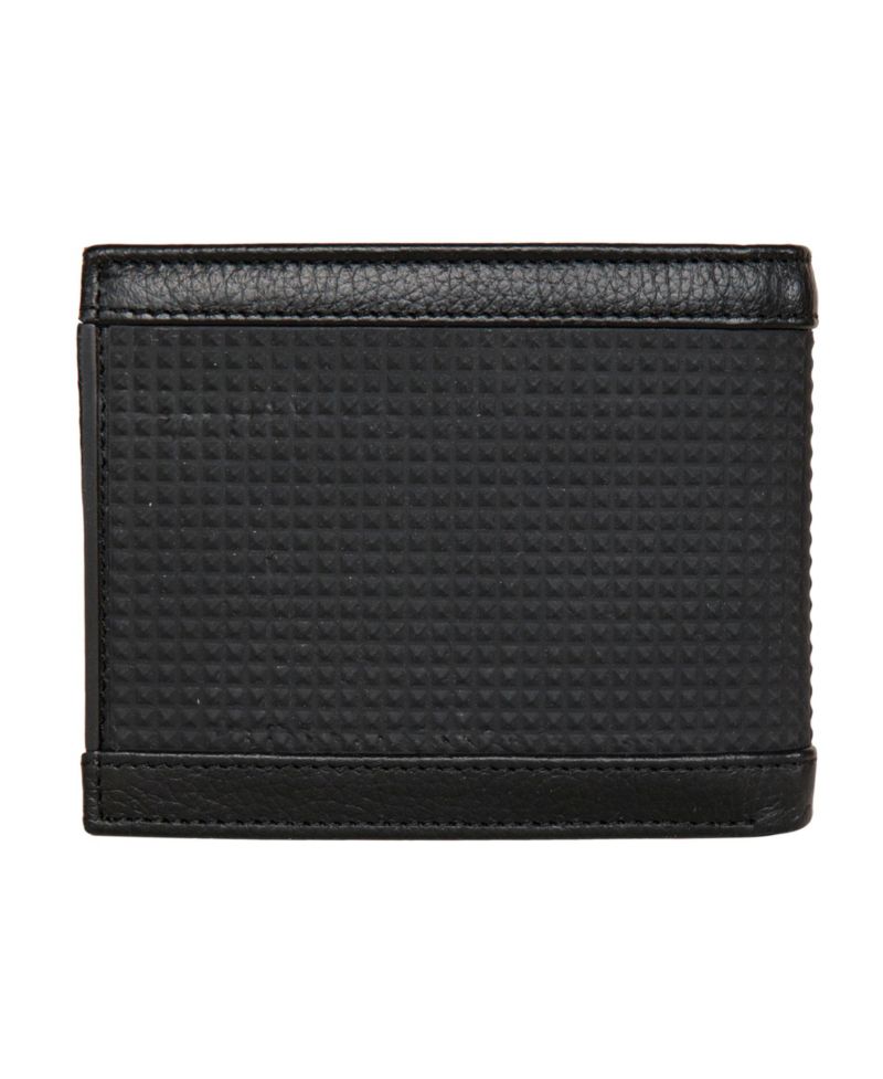 Men's Logo Rubber Leather Bifold Wallet