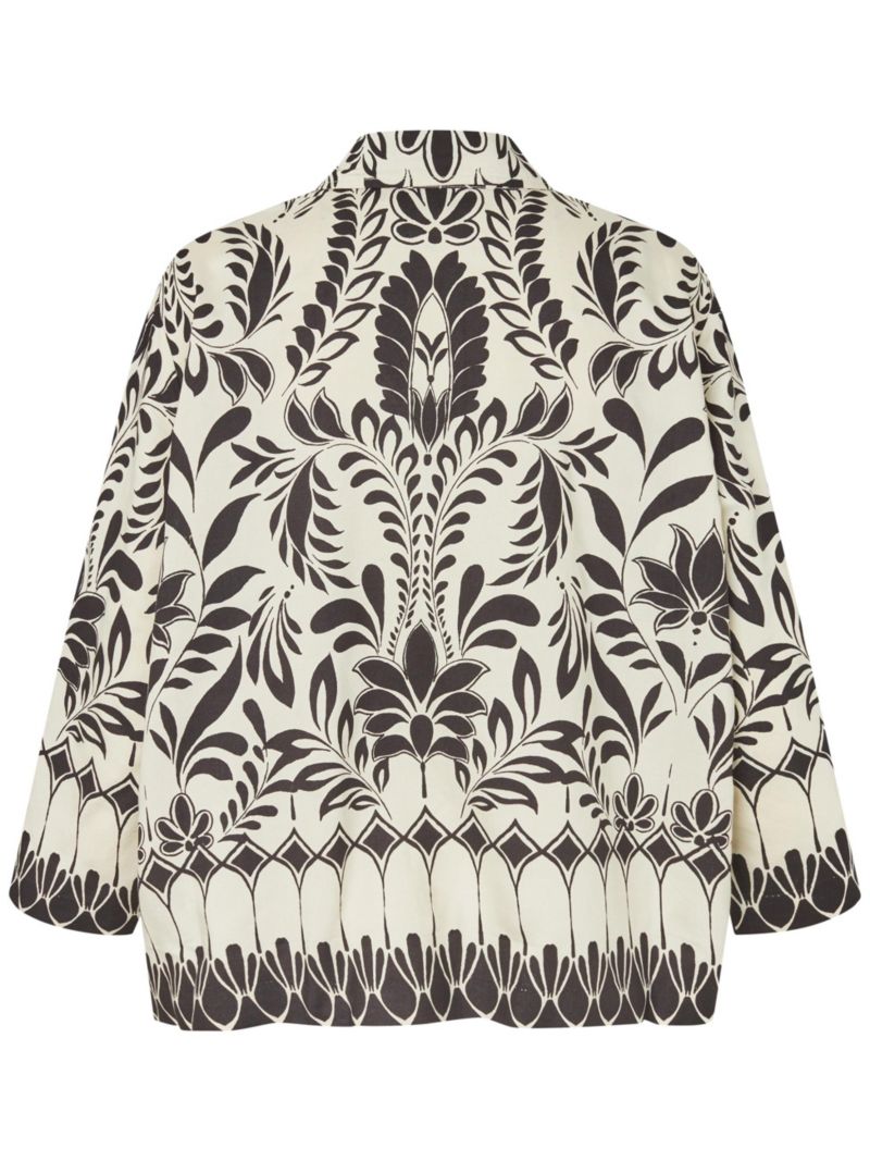 Women's Maisolde Garden Floral Boxy-Fit 3/4-Sleeve Shirt