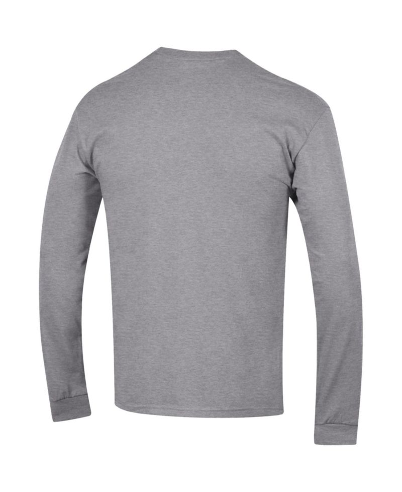 Men's Heather Gray Houston Texans Seal Long Sleeve T-Shirt