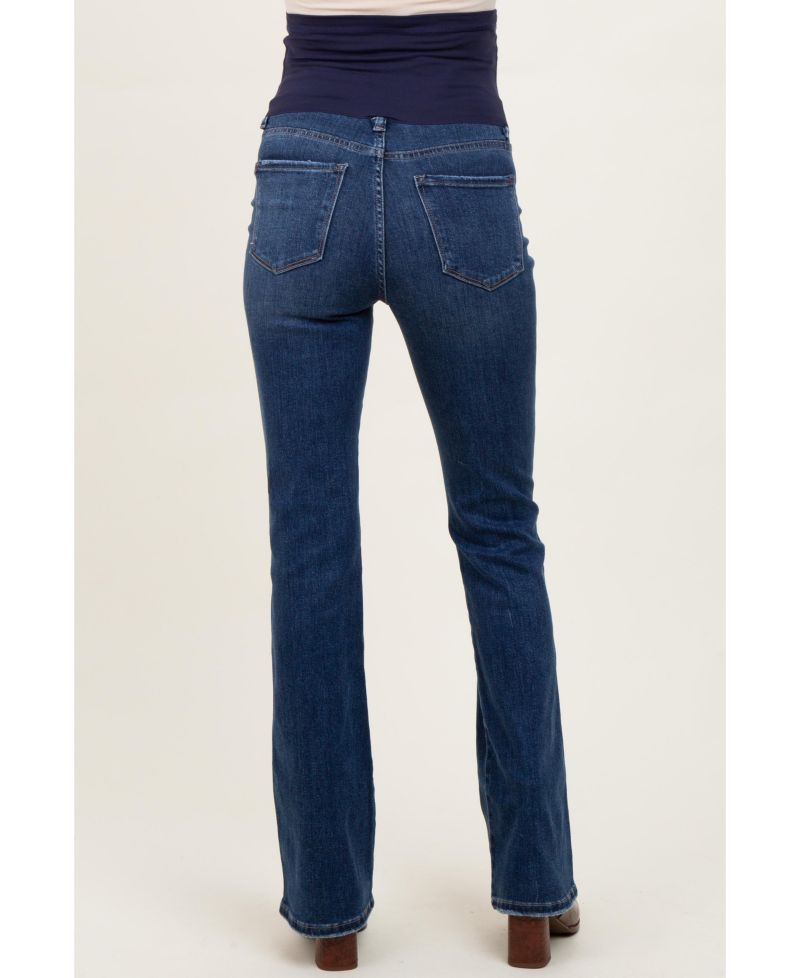 Women's Dark Wash Super High Rise Bootcut Jeans