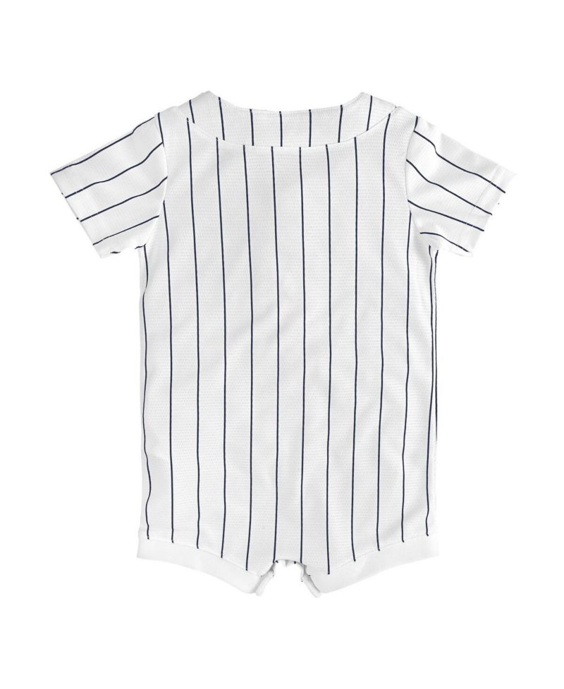 Baby Boys and Girls White Milwaukee Brewers Alternate Replica Romper Jersey