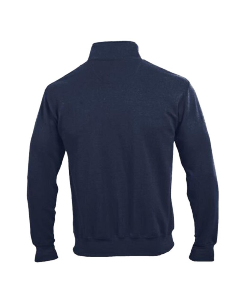 Men's Navy Ole Miss Rebels Powerblend Quarter-Zip Pullover