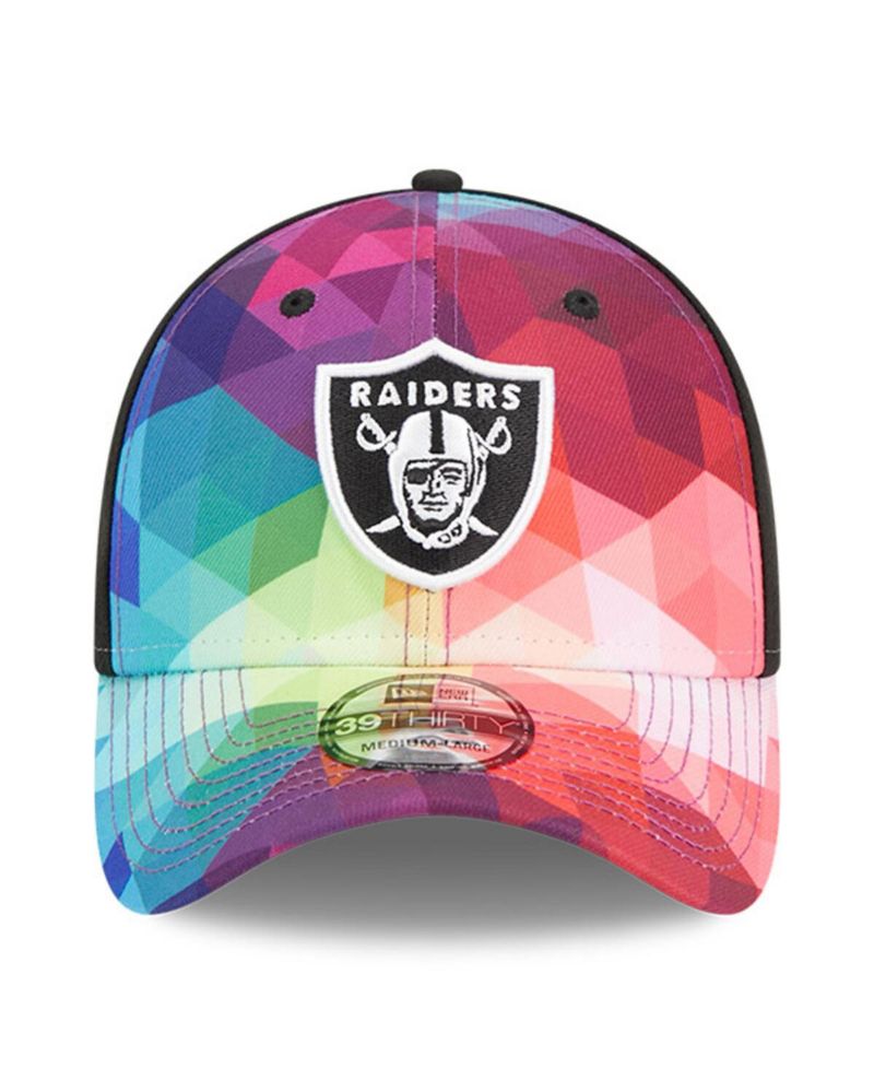 Men's Pink Las Vegas Raiders 2023 NFL Crucial Catch 39THIRTY Flex Hat