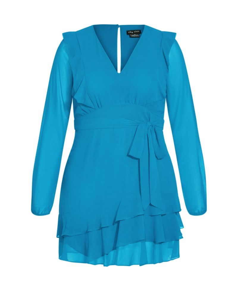 Plus Size Pretty Ruffle Dress