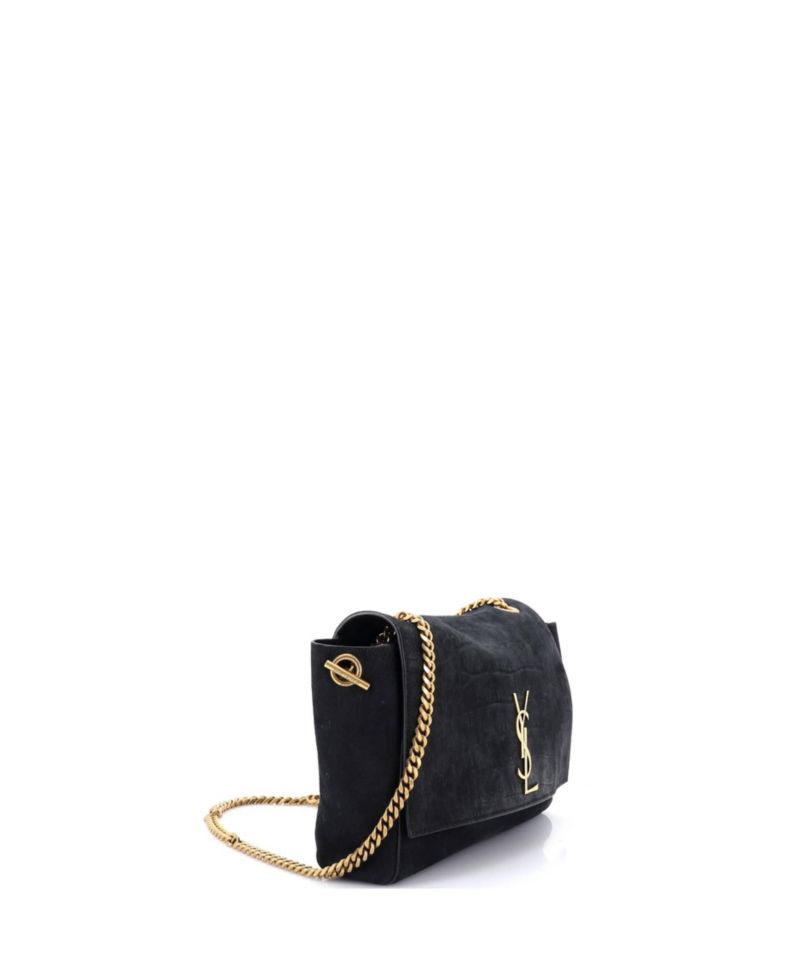 Medium Classic Monogram Reversible Shoulder Bag Embossed Nubuck and Suede