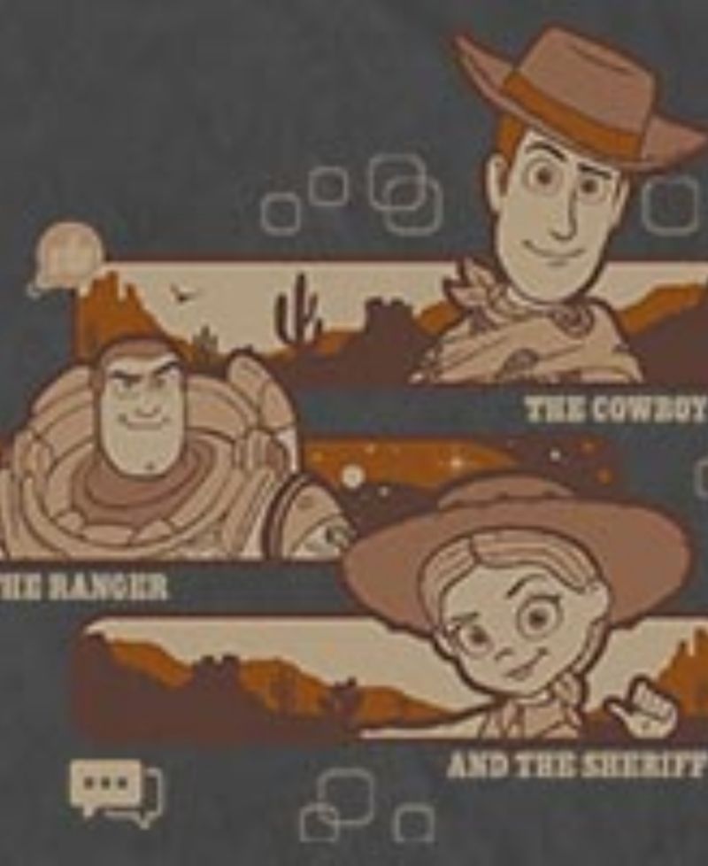 Men's Disney Pixar Toy Story Woody, Jessie and Bullseye Friendship Graphic T-Shirt
