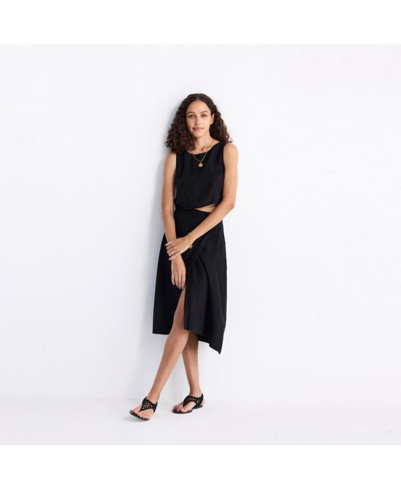 Women's Overlap Midi Skirt