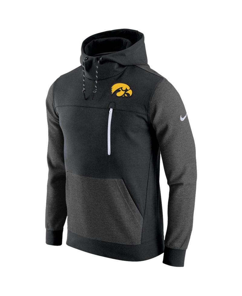 Men's Black Iowa Hawkeyes AV-15 2.0 Pullover Hoodie