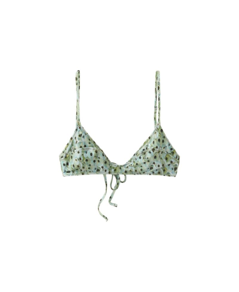 Women's Printed Triangle Bikini Top