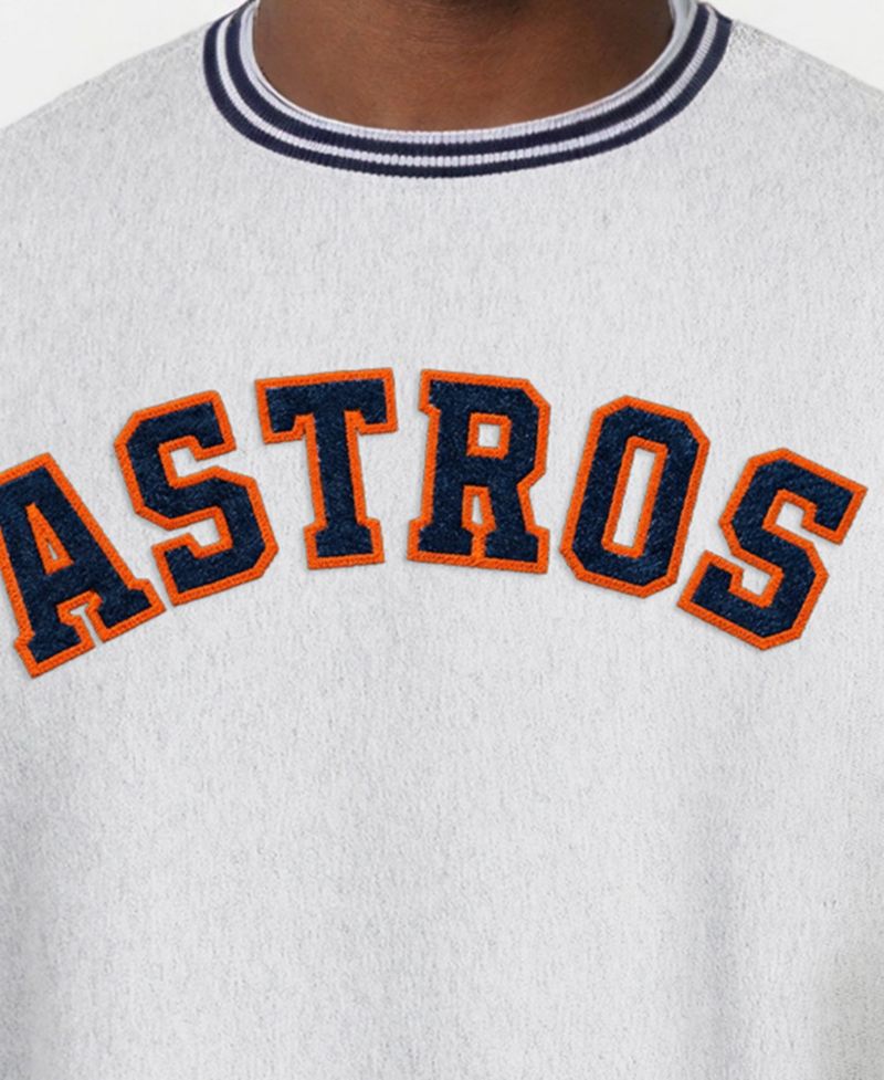 Men's Heather Gray Houston Astros Reverse Weave Sweatshirt