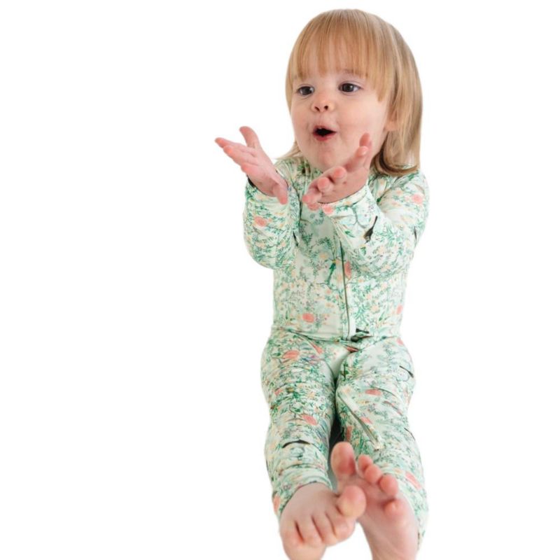 Baby Girls Sage Blossom Bamboo Sleeper