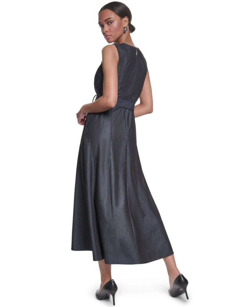 Women's Denim Midi Dress