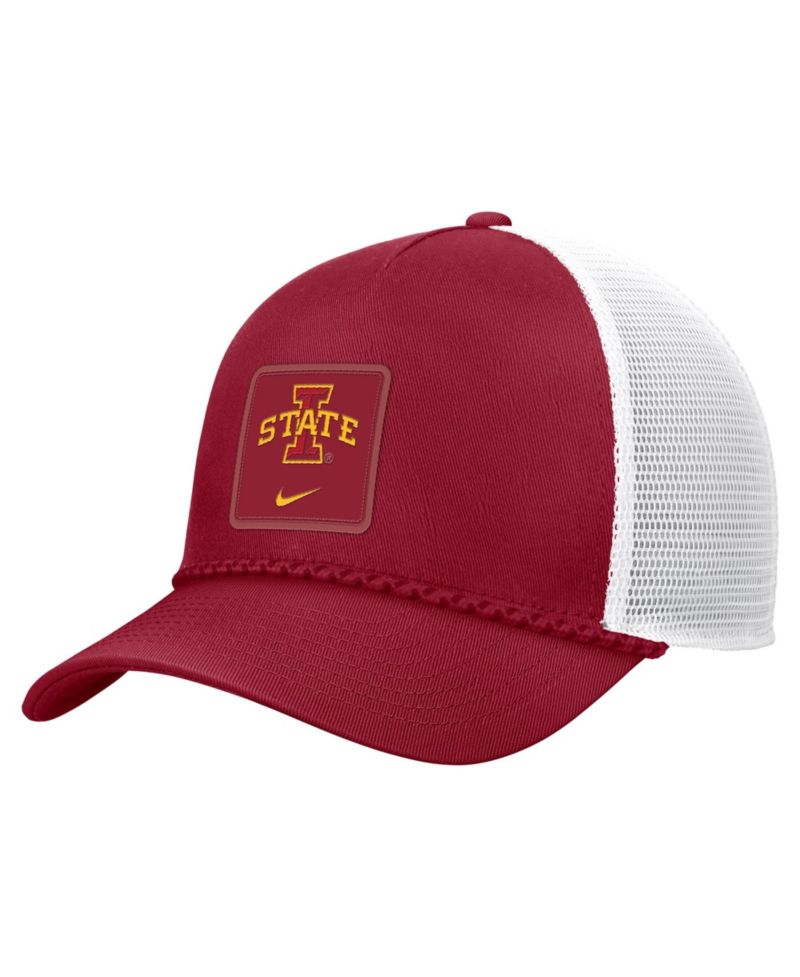 Men's Cardinal Iowa State Cyclones 2026 On-Field Rope Adjustable Trucker Hat