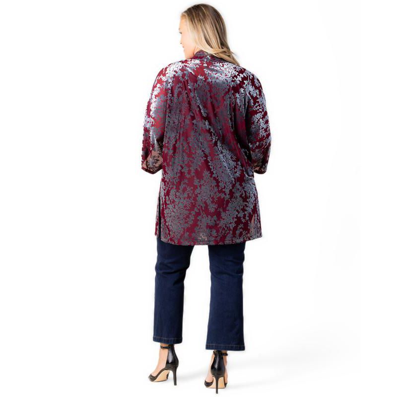 Plus Size Dahlia Velvet Duster Sweater
