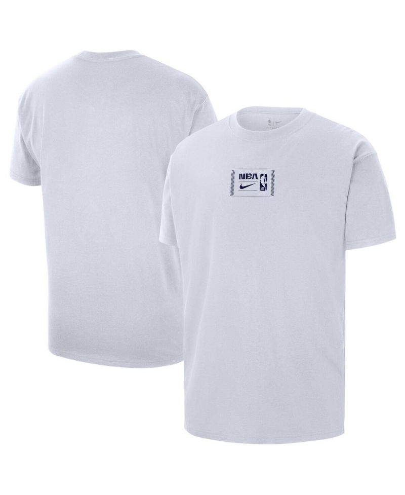 Men's White NBA All World Hoops Max90 Oversized T-Shirt