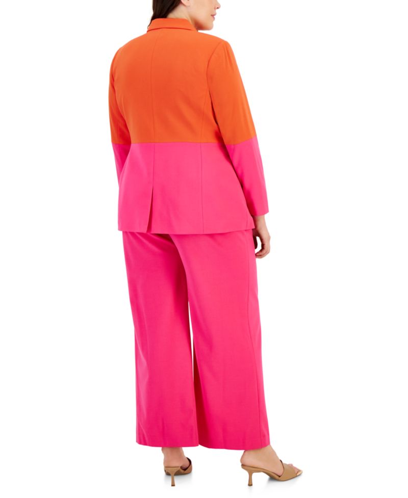 ASL Plus Size Mid-Rise Wide-Leg Full-Length Pants