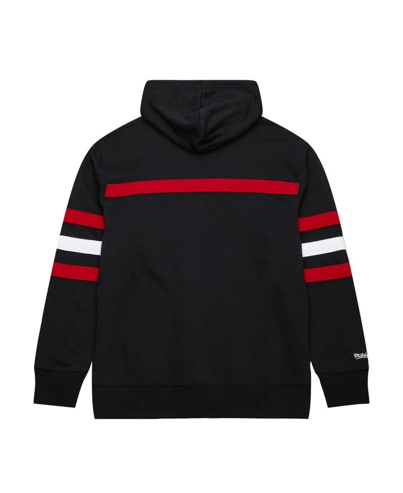 Mitchell Ness Men's Black New Jersey Devils Head Coach Slogan Pullover Hoodie