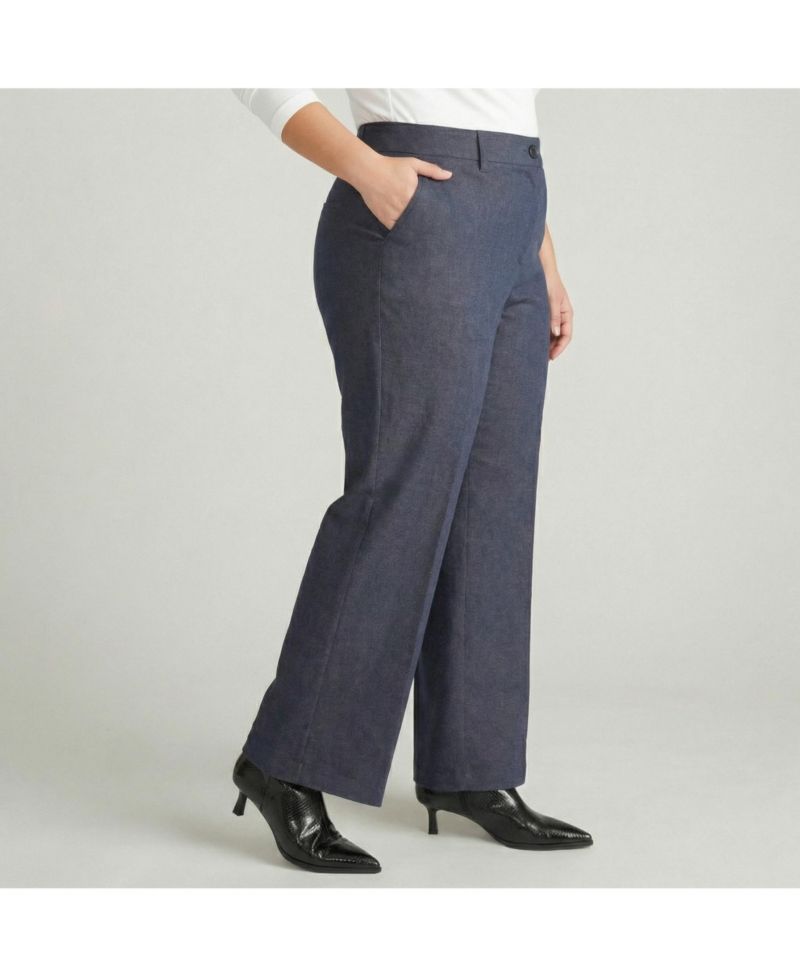 Plus Size Nova Denim Look Pants