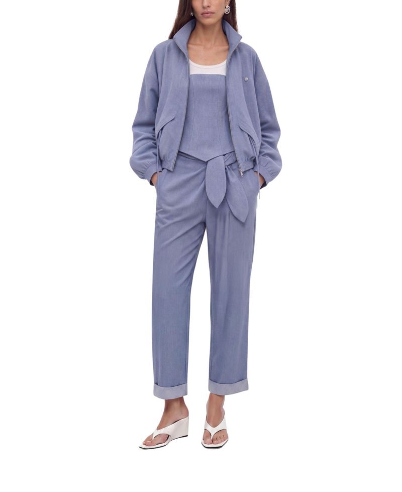Women's Tie Detail Pleated Trousers