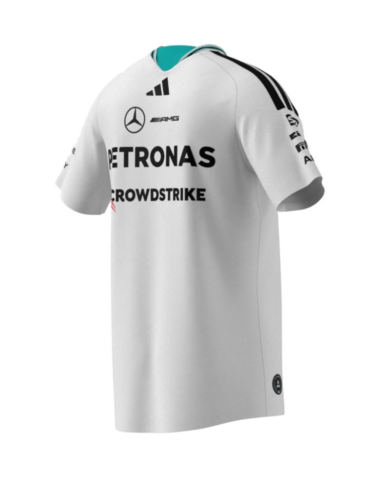 Men's White Mercedes-AMG Petronas F1 Team 2026 Driver Authentic Jersey