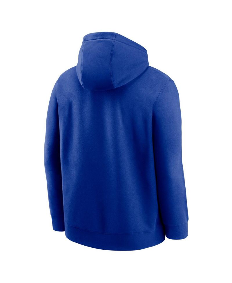 Men's Royal New England Patriots Club Fleece Pullover Hoodie