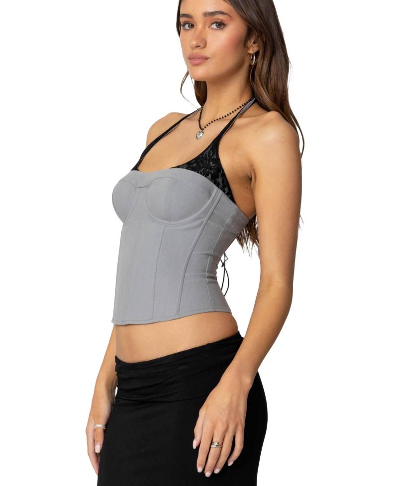 Women's Jara Layered Lace Halter Corset