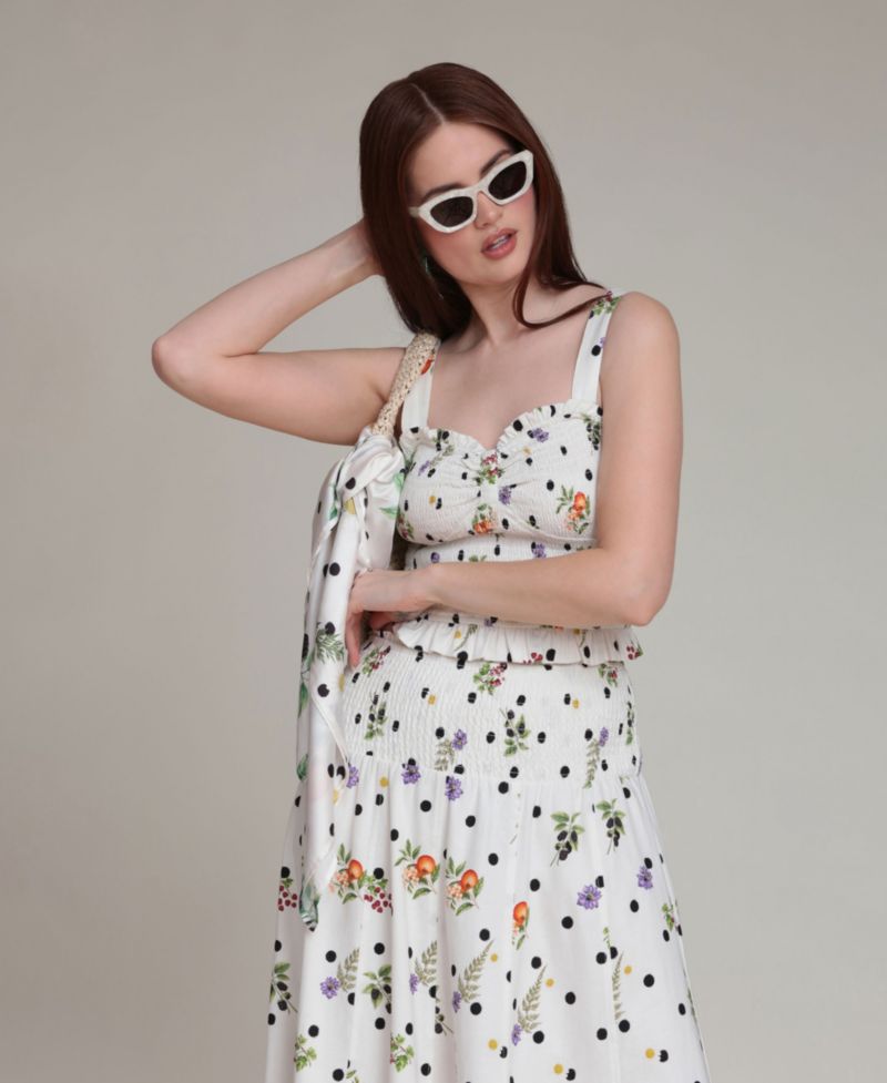 Women's Smocked Sweetheart Neck Tank Top