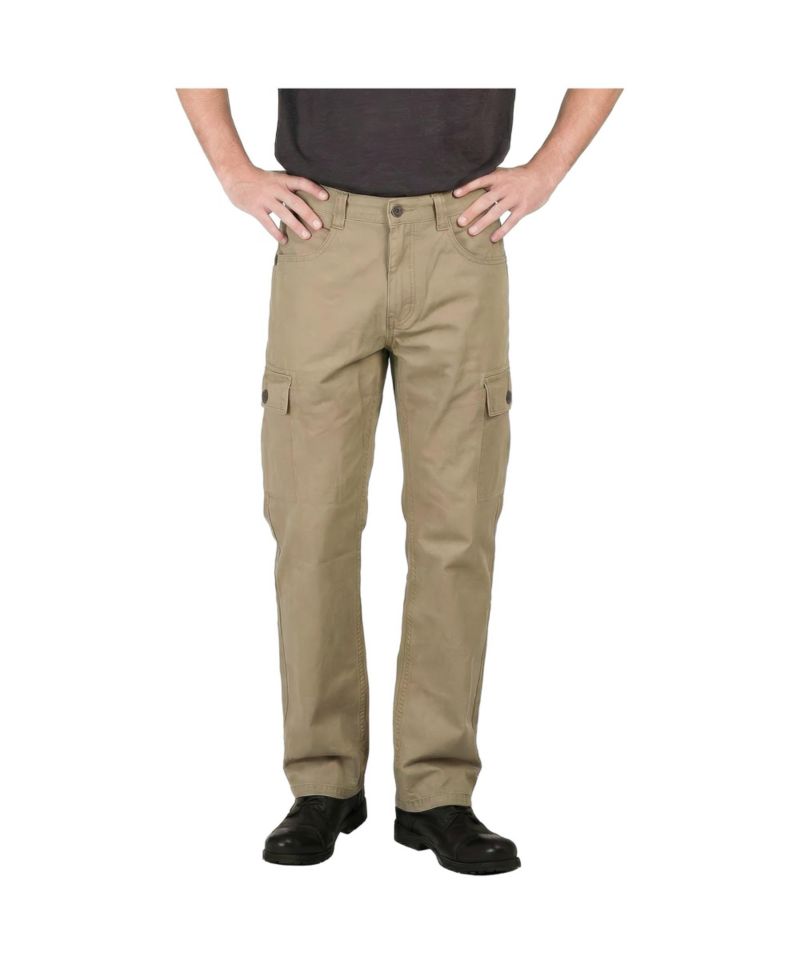 Men's Relaxed Straight Canvas Cargo Pocket Pants
