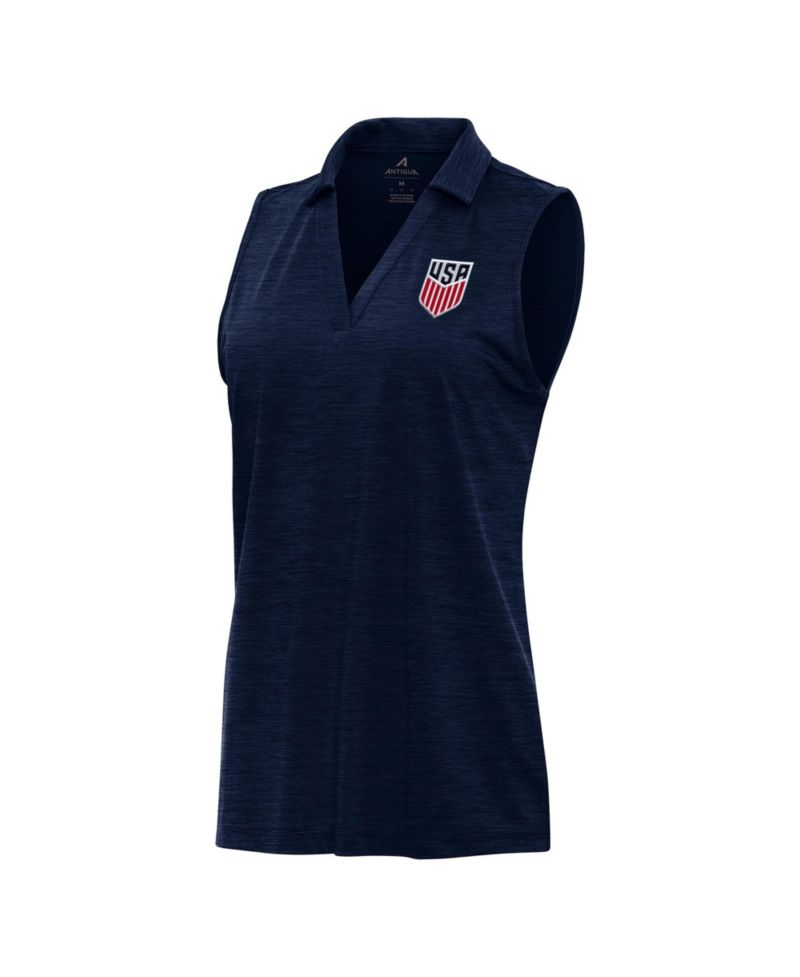 Women's USMNT Layout Heathered V-Neck Polo