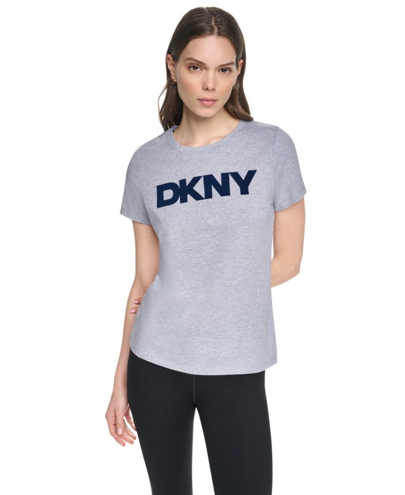 Women's Flocked Logo Crewneck T-Shirt