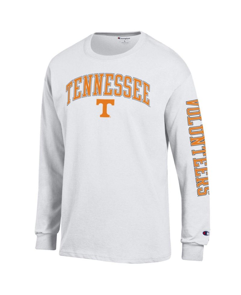 Men's Tennessee Orange Tennessee Volunteers Arch Over Logo 2-Hit Long Sleeve T-Shirt