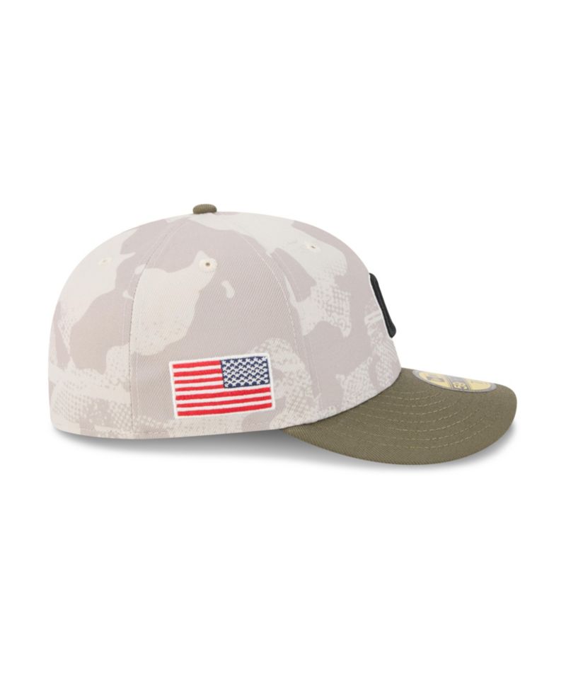 Men's Light Beige/Olive Chicago Cubs 2025 Armed Forces Day 59FIFTY Fitted Hat