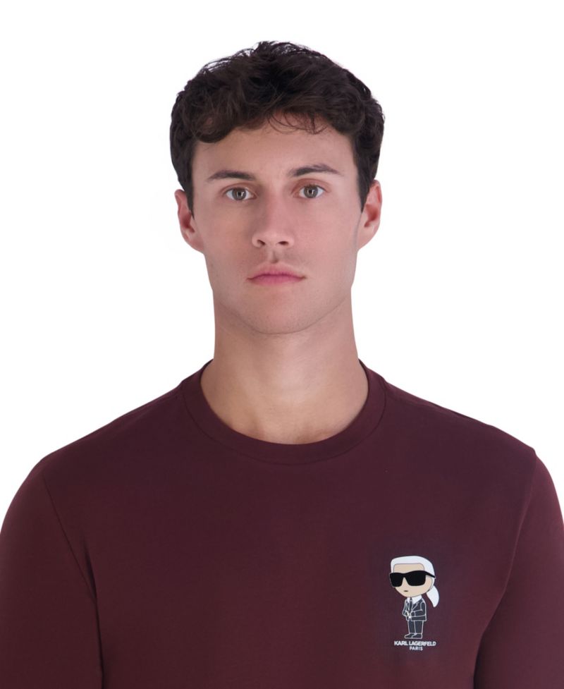 Men's Karl In Suit With Flocking Glasses Modern-Fit T-Shirt