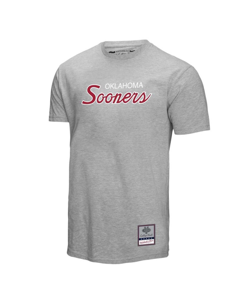 Men's Gray Oklahoma Sooners Elite Script T-Shirt