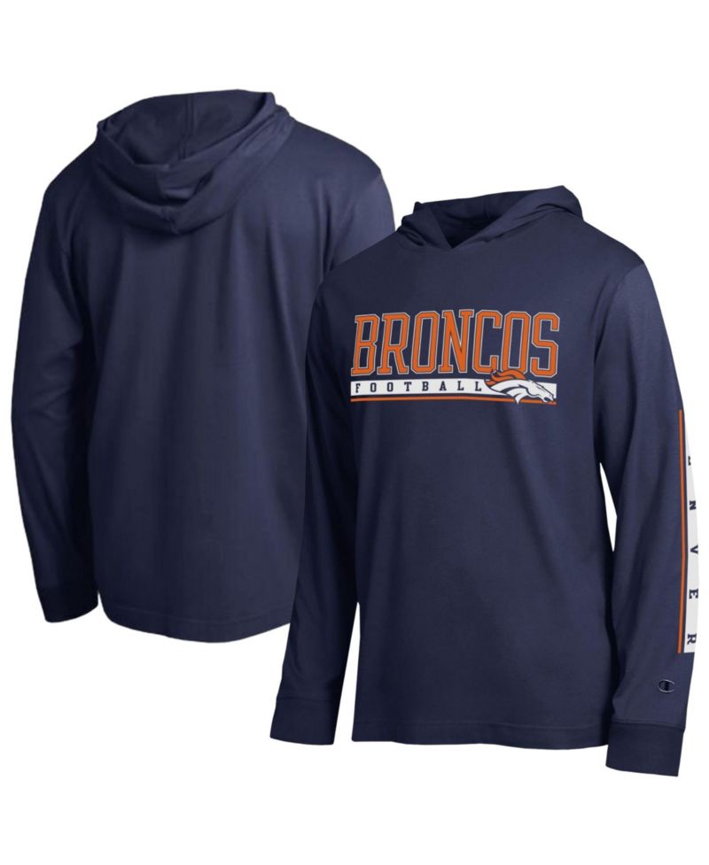 Men's Navy Denver Broncos All Star Hooded T-Shirt