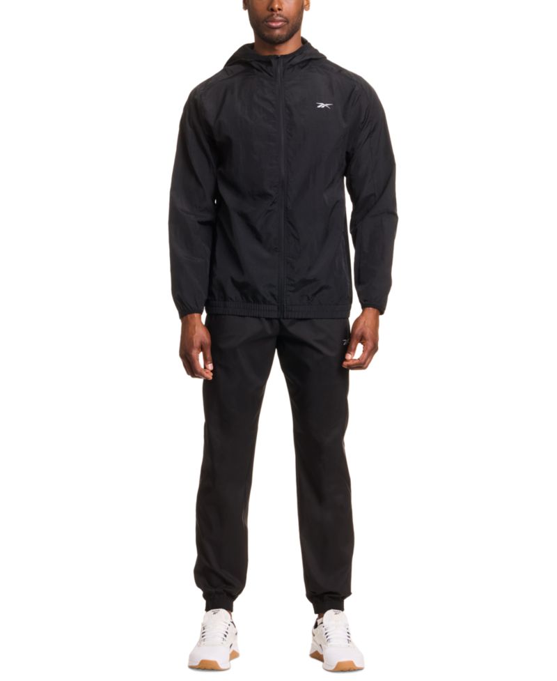 Men's Hooded Zip-Front Track Jacket