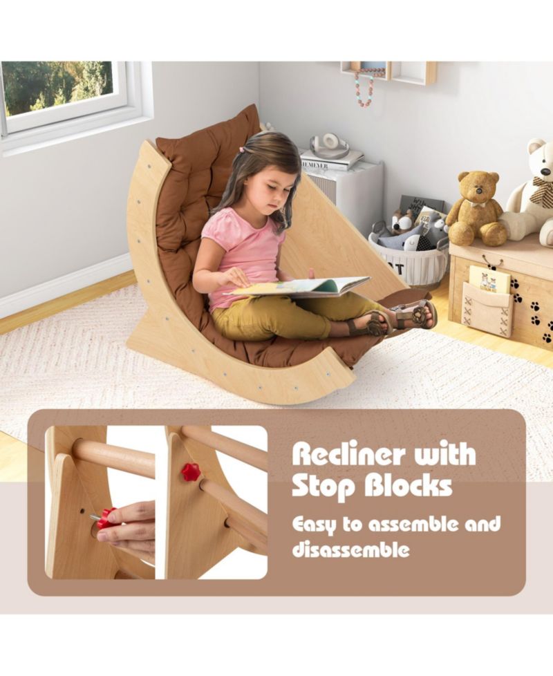 Baby 6-in-1 Montessori Climbing Arch with Cushion