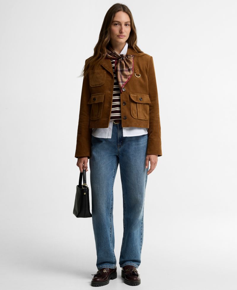 Women's Emmy Corduroy Utility Cropped Jacket
