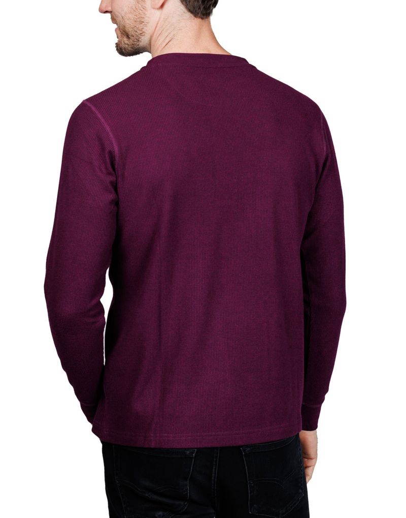 Men's Cozy Knit Henley T-Shirts