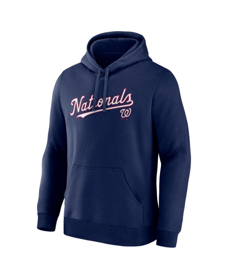 Men's Navy Washington Nationals Wordmark Hoodie