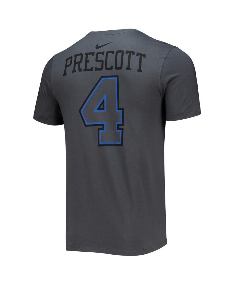 Men's Dak Prescott Black Dallas Cowboys Player Name and Number T-shirt