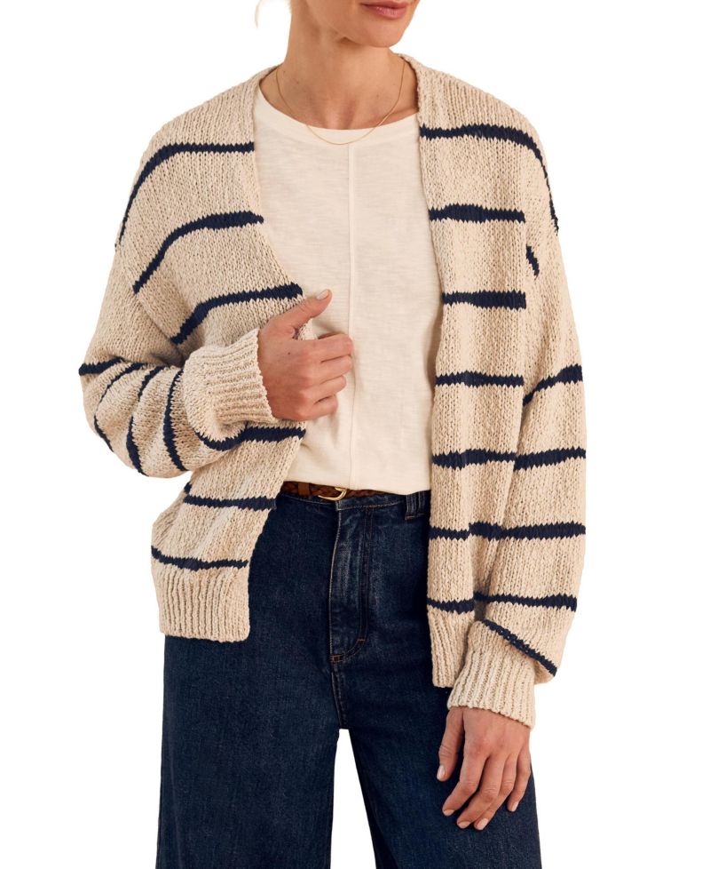 Women's Long Sleeve Drop Stitch Cardigan