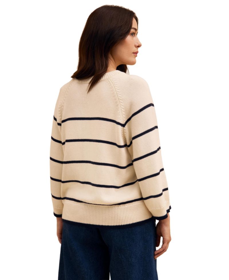 Women's Raglan Crop Sleeve Crew Sweater