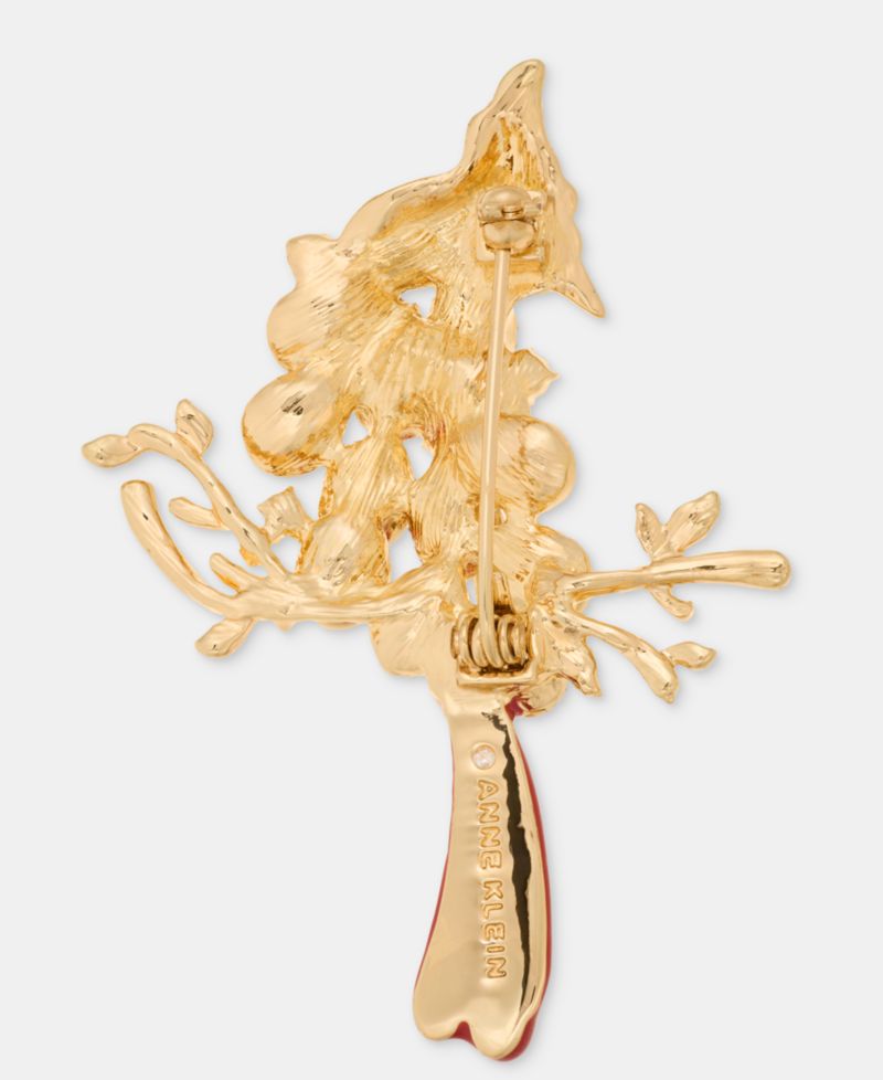 Pav&eacute; & Stone Cardinal Pin