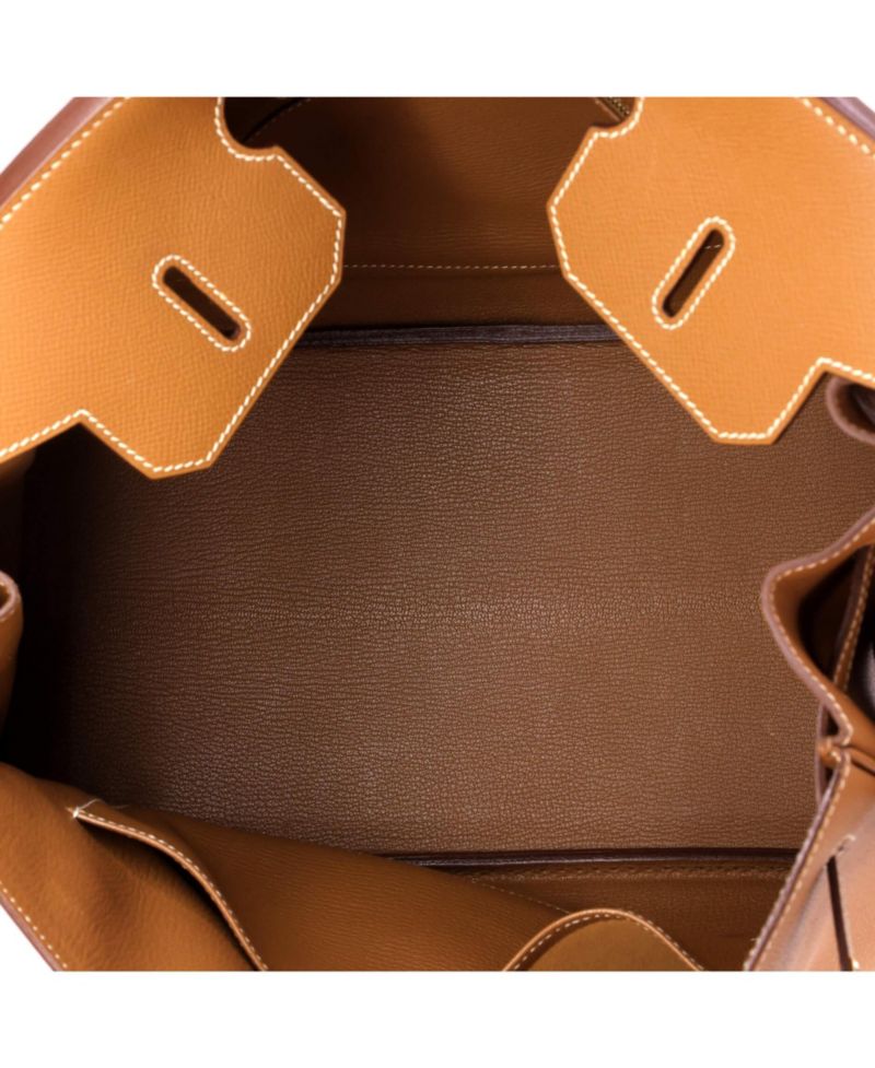 Pre-Owned Hermes Birkin 35 Handbag Brown Epsom with Gold Hardware