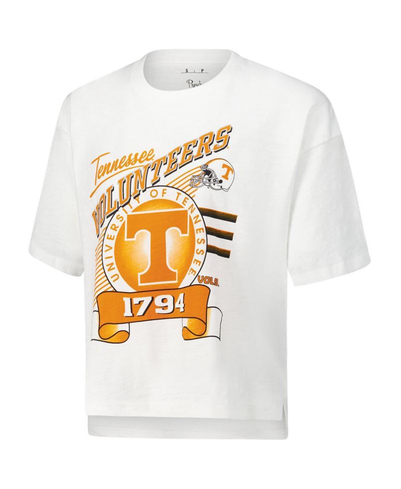 Women's White Tennessee Volunteers Rock Roll Slub T-Shirt