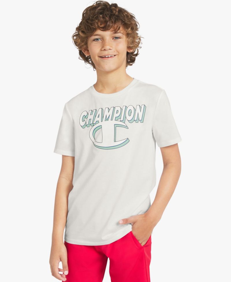 Big Boys' Short-Sleeve Round Neck Graphic T-Shirt