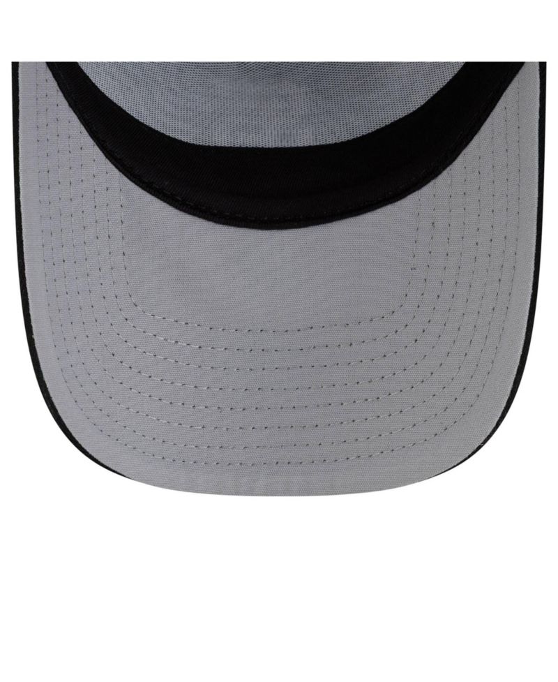 Men's Black San Francisco Giants Side Script 9FORTY A-Frame Trucker Adjustable Hat