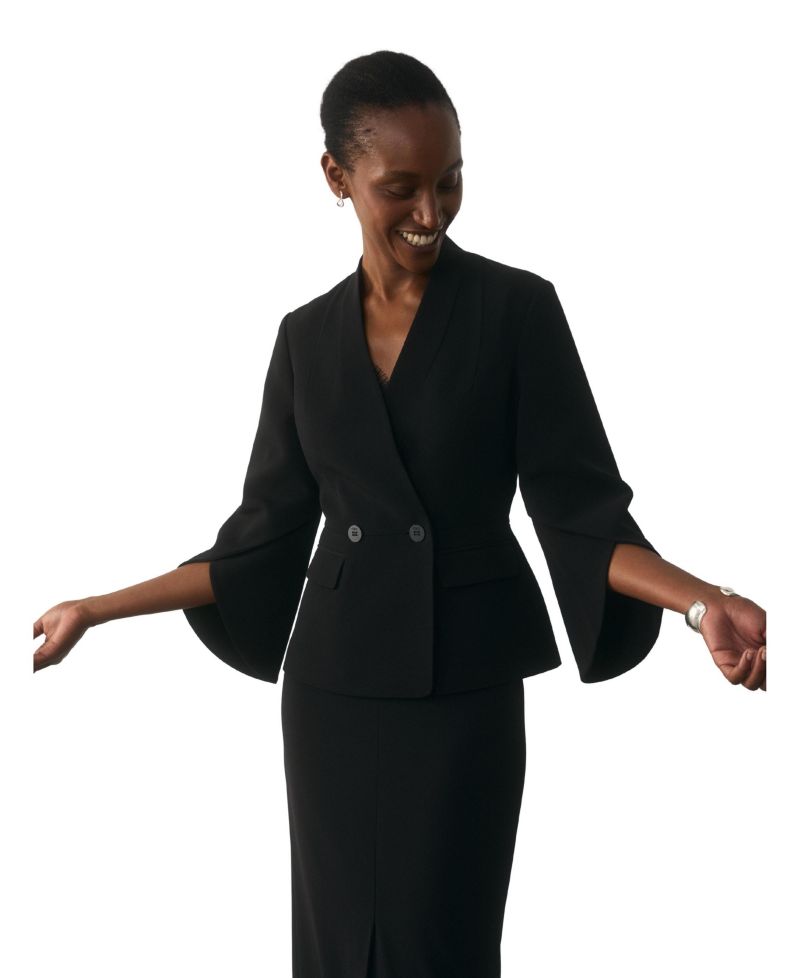 Women's Ansdell Clever Crepe Cape-Sleeve Blazer